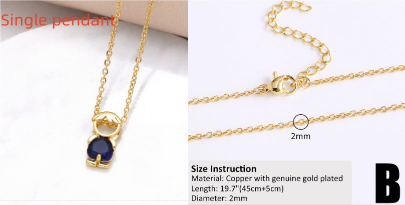 Copper-plated 18k Gold DIY Hip-hop All-match Chain Necklace Vera Lux