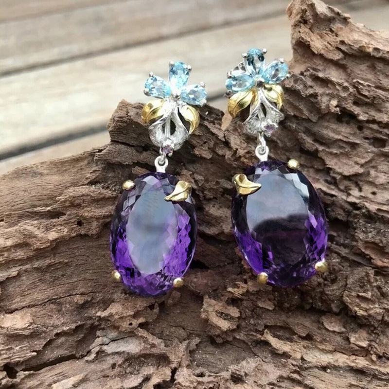 Luxury Floral Earrings For Women Stylish Light Luxury Design Vera Lux