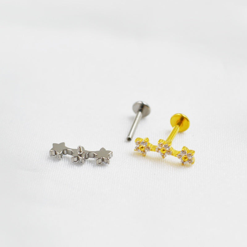 Titanium Alloy F136 Piercing Jewelry Ear Bone Stud Vera Lux