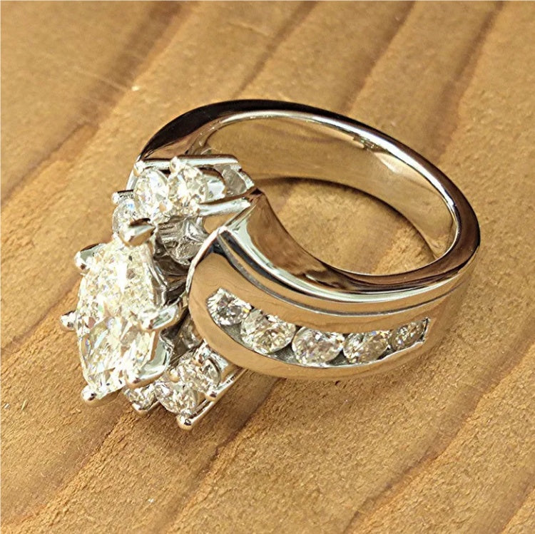 Horse Eye Shaped Zircon Ring For Women Vera Lux