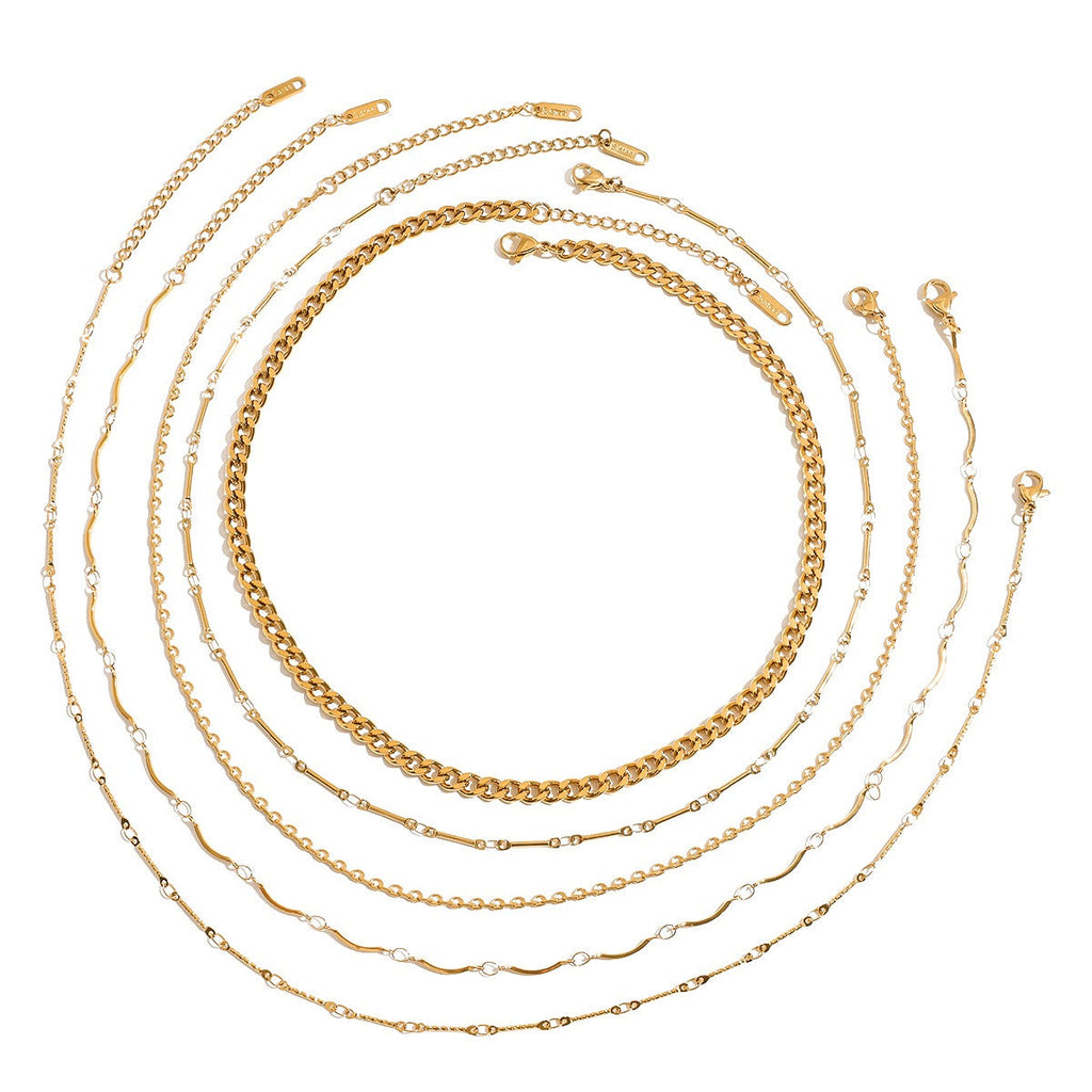 18K Gold Chain Design Exquisite Fashion Necklace Vera Lux