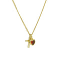 Heart-Shaped December Birthstone Pendant Necklace Vera Lux
