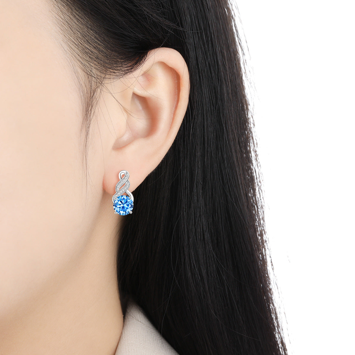 Cross Moissanite Earrings For Women Vera Lux