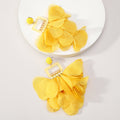 Oversized Chiffon Multi-Layer Tassel Earrings For Women Bohemian Handmade Fabric Jewelry Summer Party Beach Vacation Vera Lux