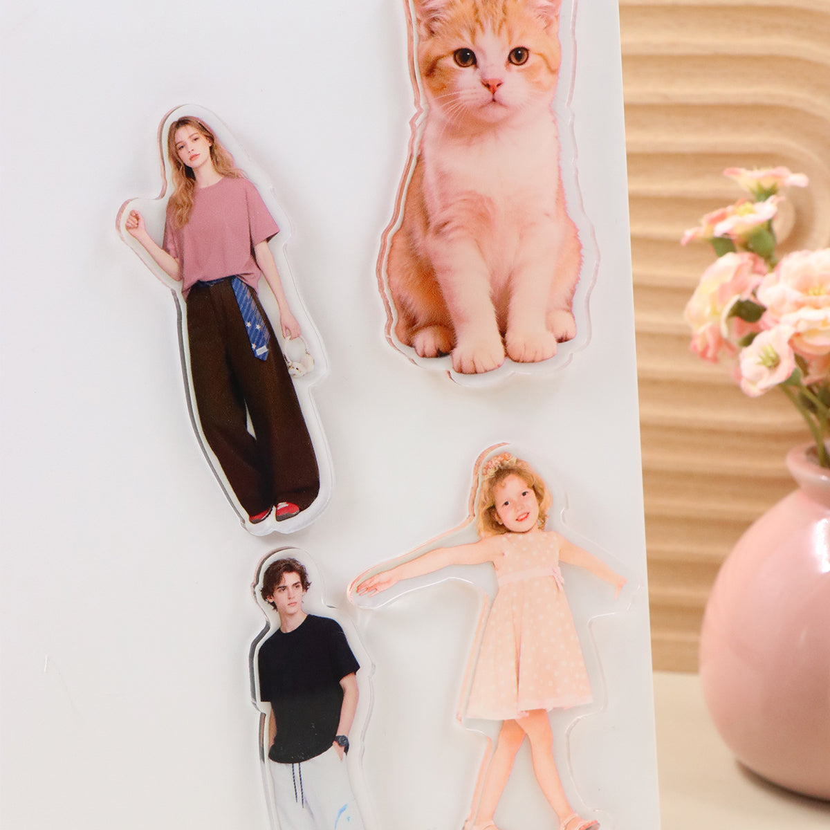 Acrylic Refrigerator Magnets With Magnetic Photos DIY Vera Lux