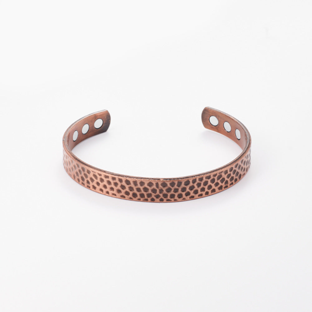 Magnetic Small Wave Pattern Antique Red Copper Brushed Vera Lux