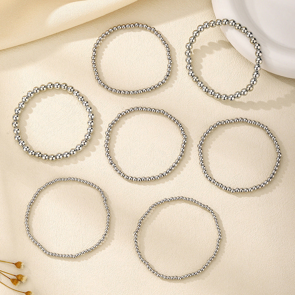 Multi-piece Set Minimalist And Versatile Heart Pendant Bracelet For Women Trendy Style Vera Lux