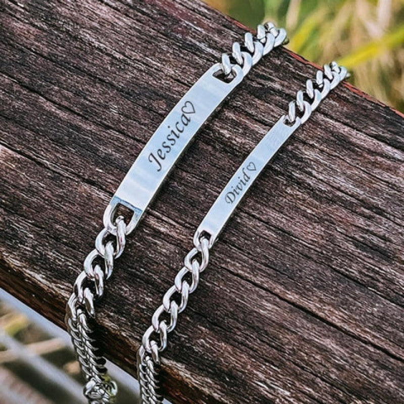 European And American Jewelry Couple Bracelet Titanium Steel Vera Lux