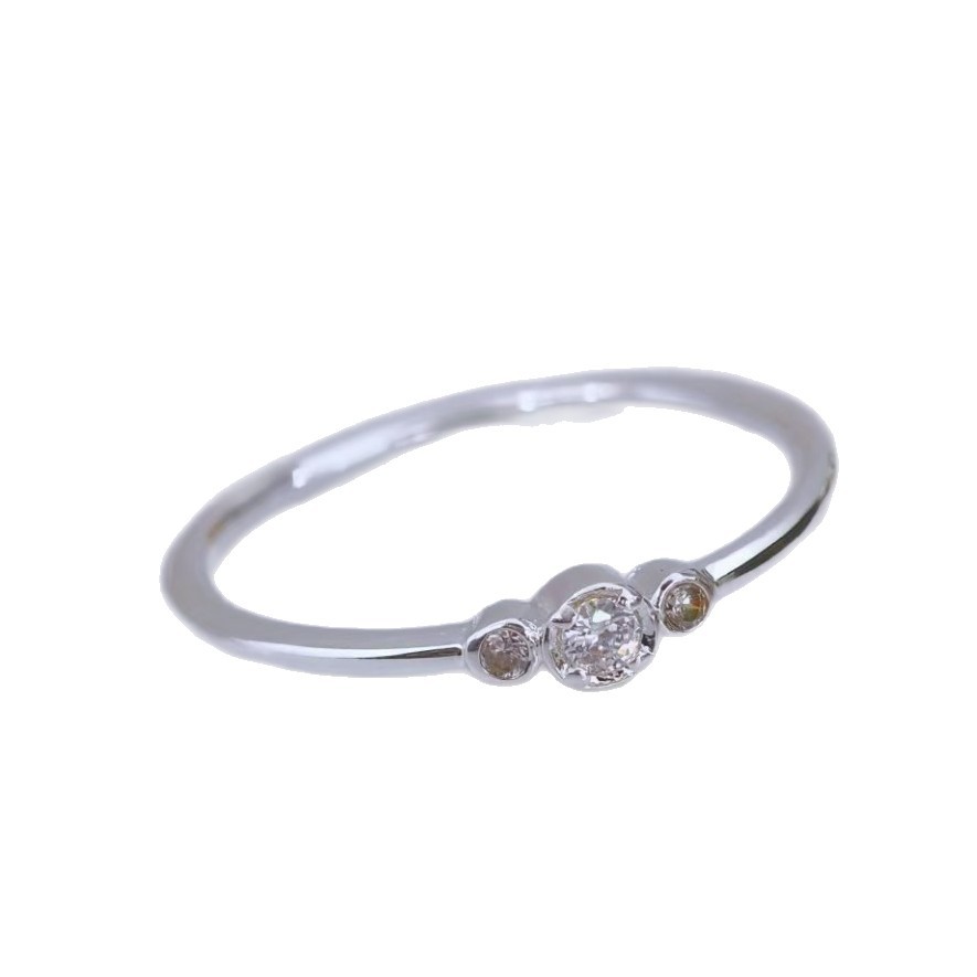 Japanese-style Ultra-fine Non-fading Zircon Ring For Women Vera Lux