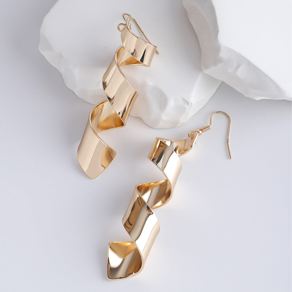 Smooth Irregular Thread Earrings For Women Vera Lux