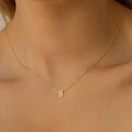 Delicate Initial Letter Necklace Vera Lux