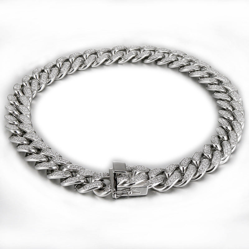 Hip-hop Chunky Titanium Steel Necklace For Men Vera Lux