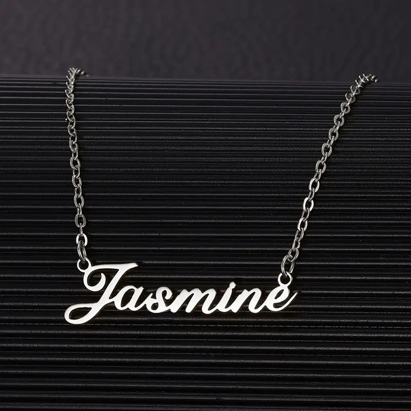 Name Real Gold Plated English Letters And Numbers Necklace Vera Lux