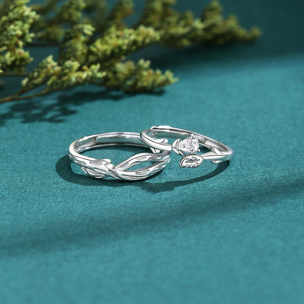 S925 Silver Love Couple Ring Vera Lux