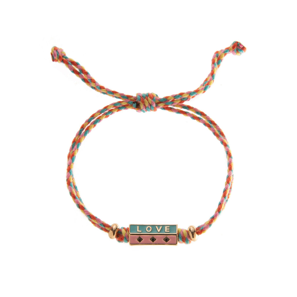 Bohemian style colorful love pendant necklace women's bracelet Vera Lux