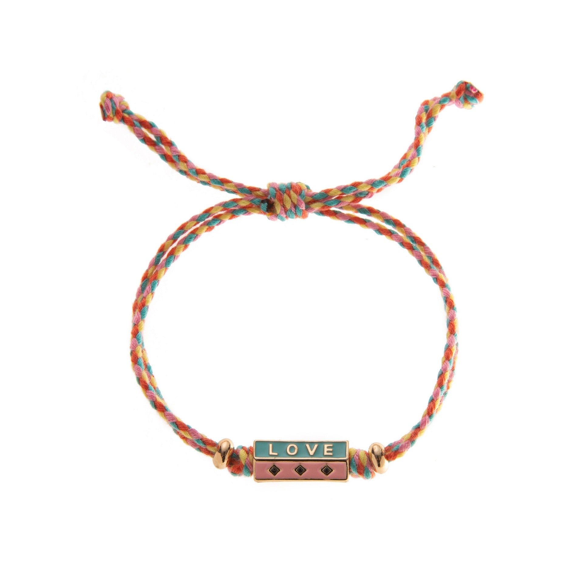 Bohemian style colorful love pendant necklace women's bracelet Vera Lux