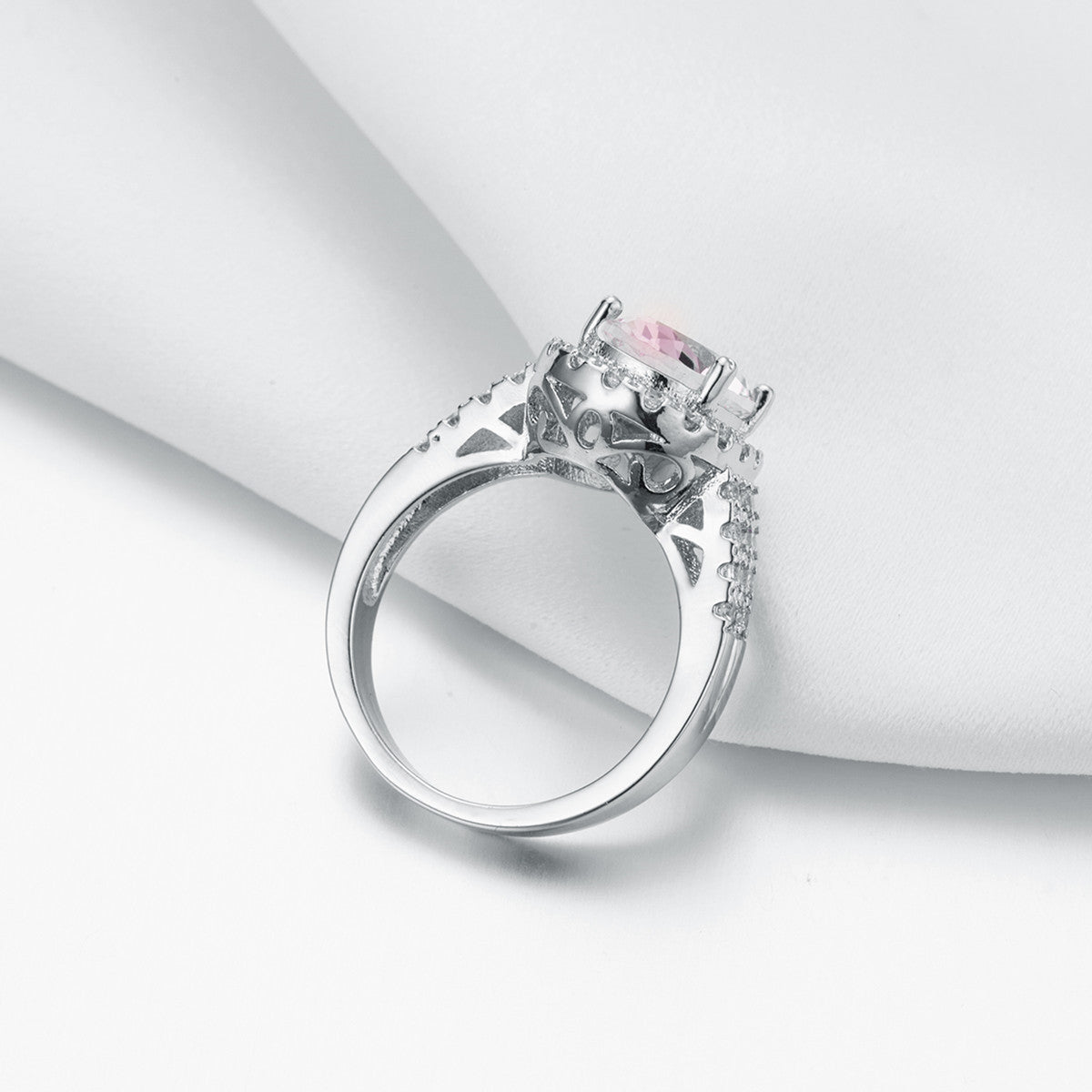 New Oval Cut  Crystal & Zircon Ring, European Style  Zircon Engagement Jewelry For Women Vera Lux