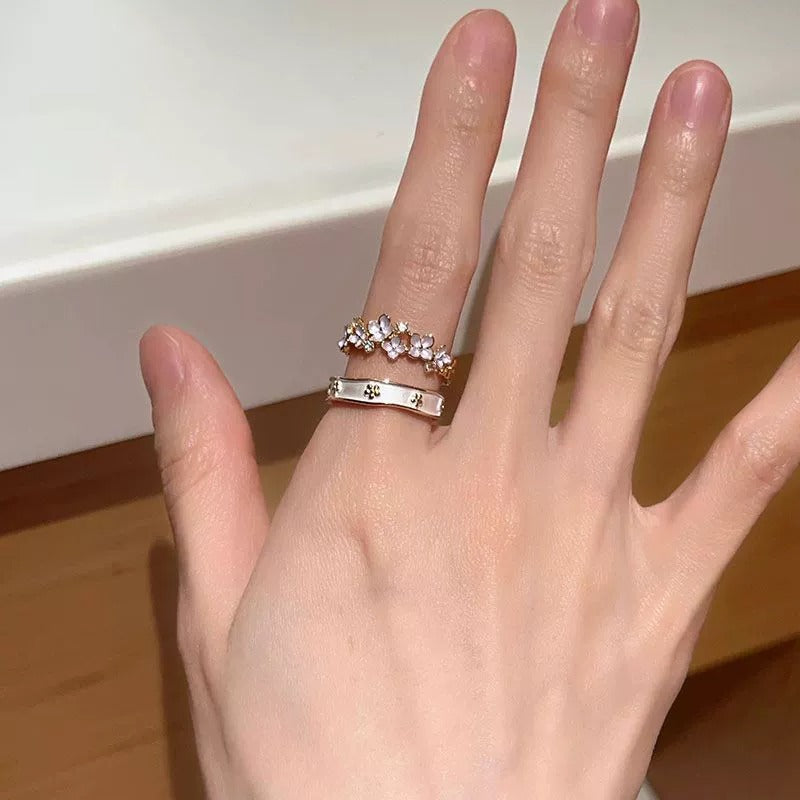 2026 New Luxury Fairy Butterfly Ring For Women, Korean Style Niche Unique Design Ring Vera Lux