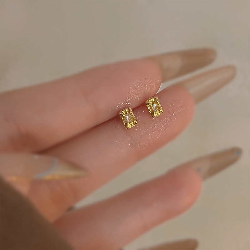 Tiny Size Heart Gold Earrings Comfort Fit Can Wear While Sleeping Female Accessories Vera Lux
