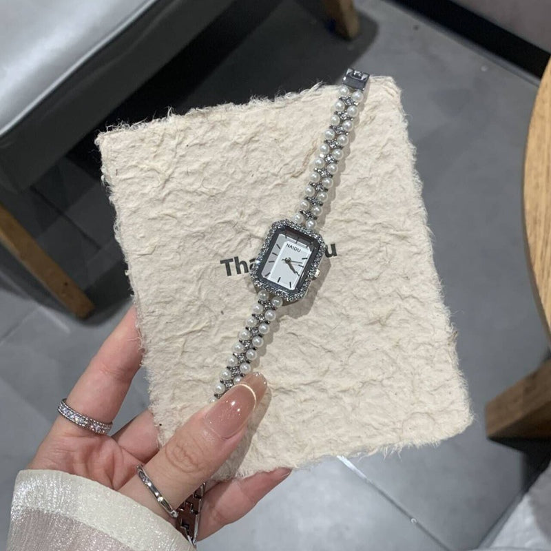 Women's Fashion Pearl Bracelet Watch Vera Lux