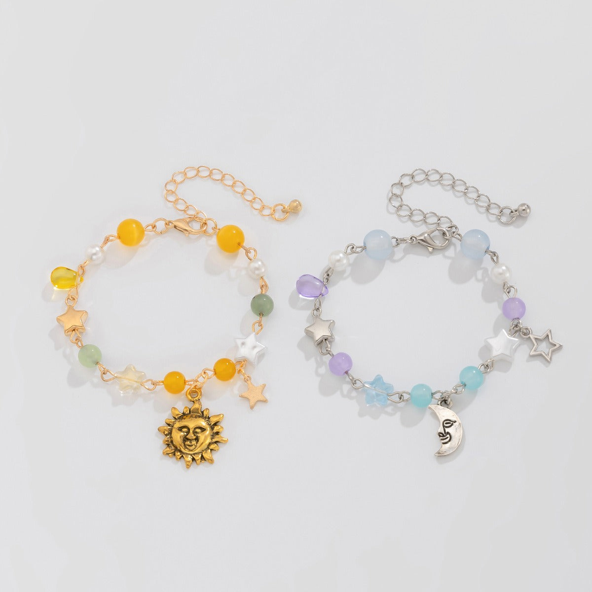 Retro elephant bull head personality niche peach heart imitation pearl shell bracelet Vera Lux
