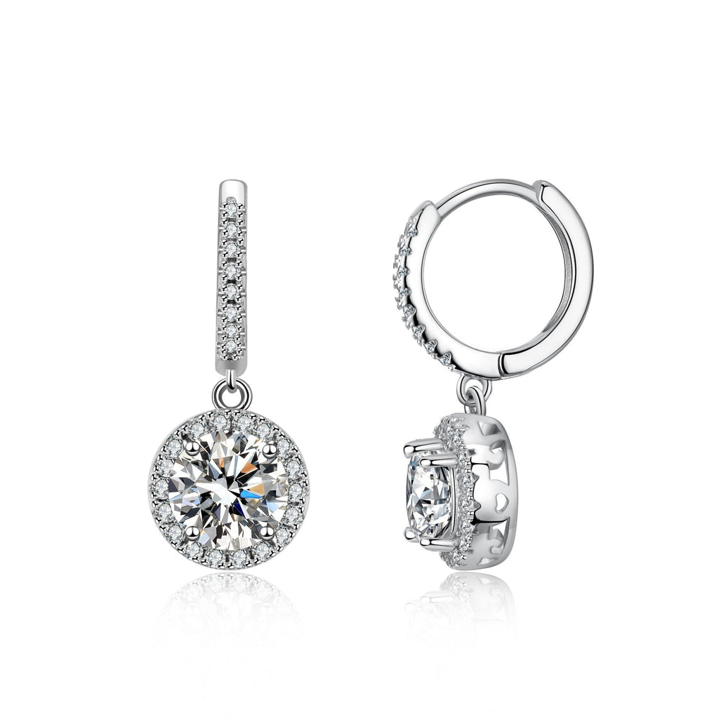 S925 sterling silver round earrings Vera Lux