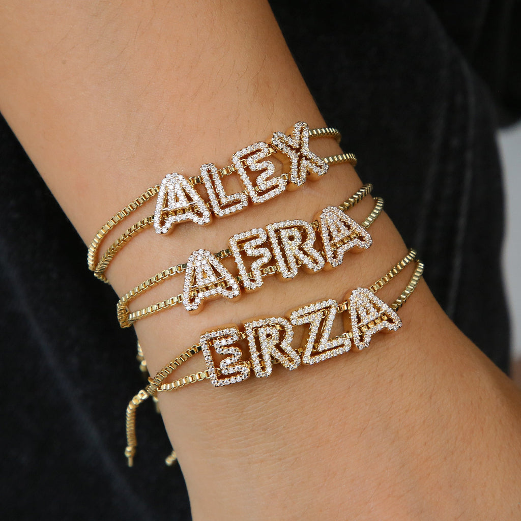 Personalized Bracelet Made By Combining English Letters Diy To Create A Name Vera Lux