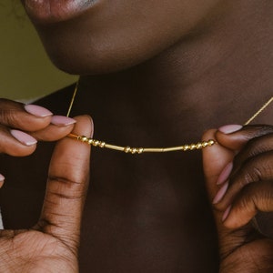 Morse Code Custom Name Necklace Vera Lux