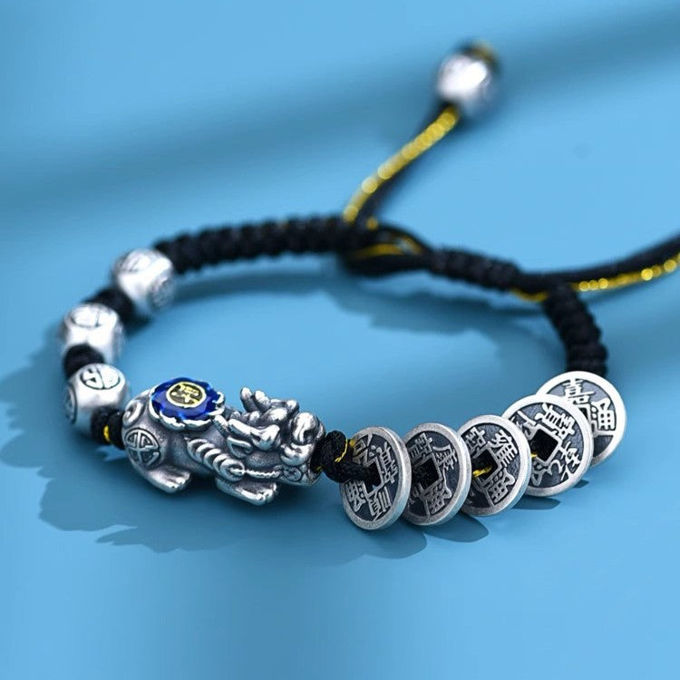 Mens And Womens Copper Coin Pixiu Bracelet Vera Lux