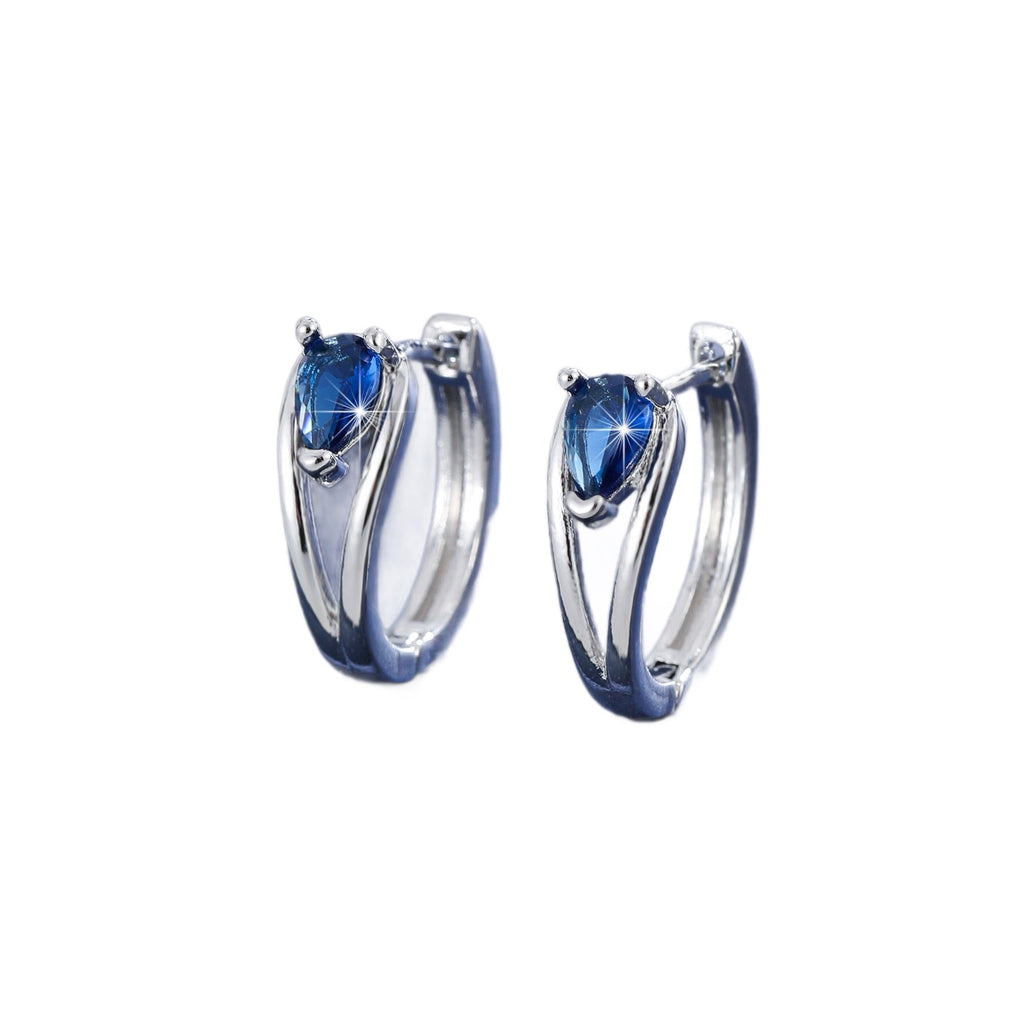 Simple And Stylish Water-drop Double-twist Ear Clips For Women Vera Lux