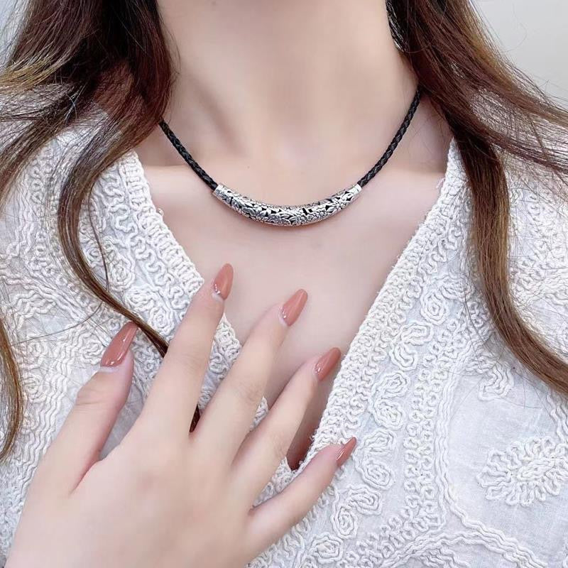 Ethnic-style Versatile Personalized Leather Cord Necklace Vera Lux