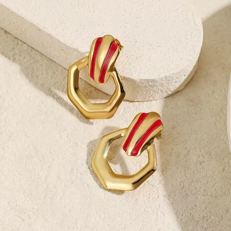 Stainless Steel Oil-dripping Women's Earrings Vera Lux