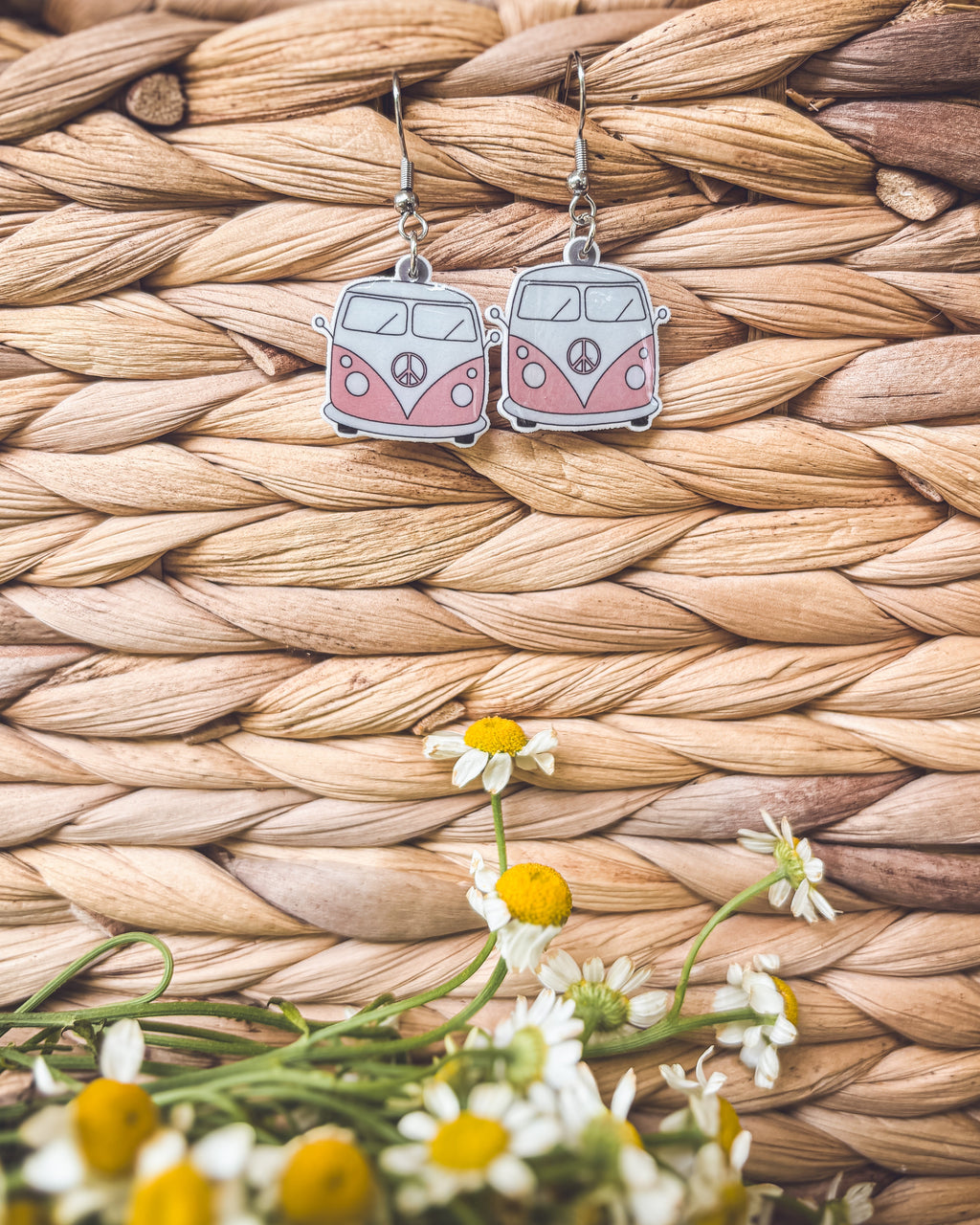 Adorable Vintage Van Earrings Rooted Home Goods