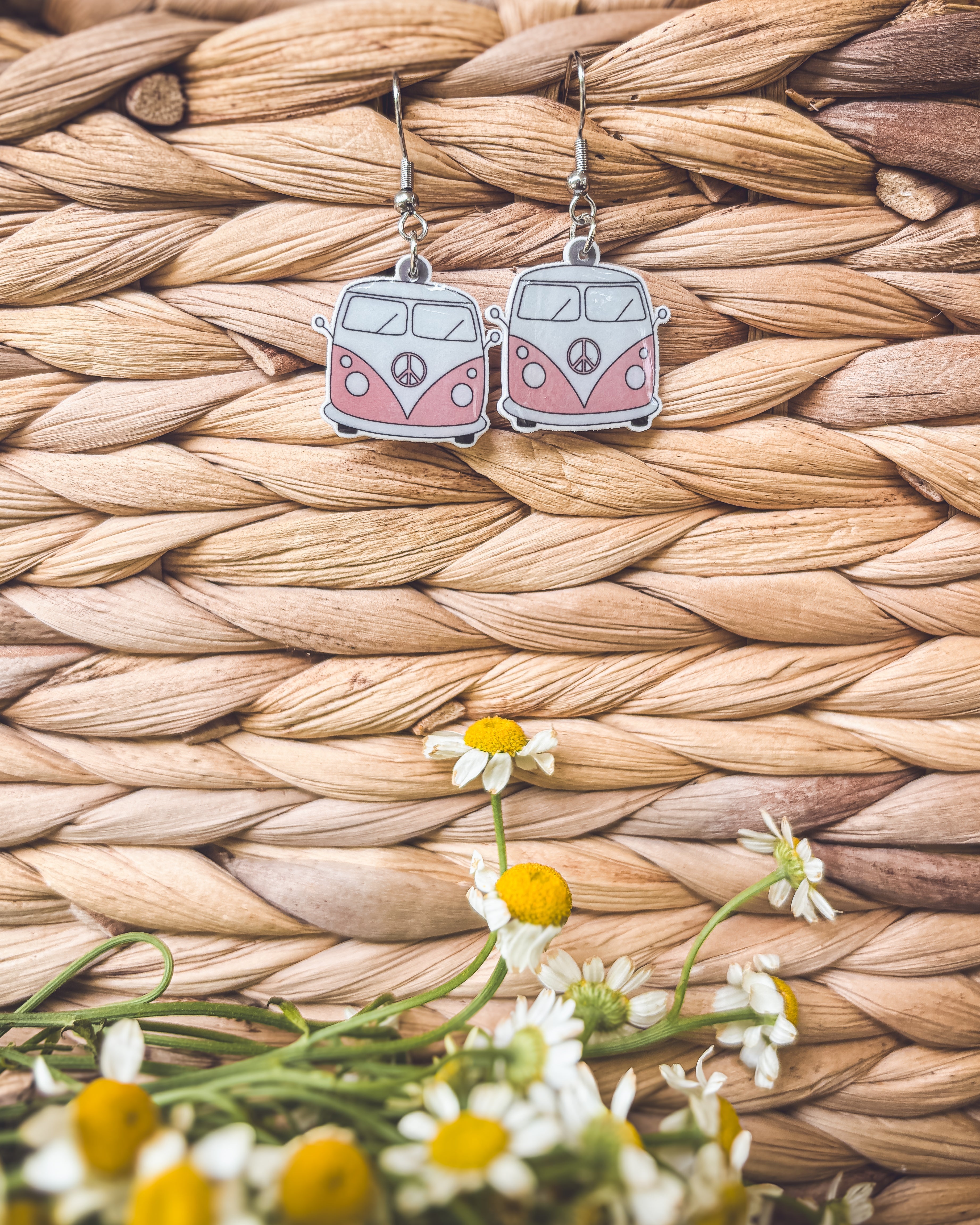 Adorable Vintage Van Earrings Rooted Home Goods