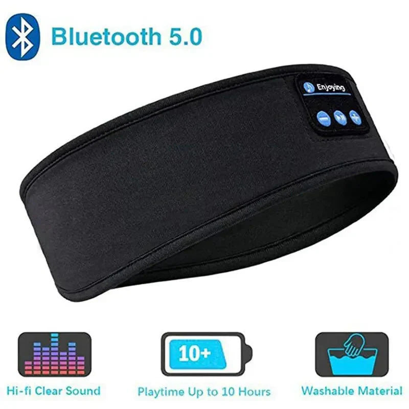 Bluetooth Sleep Headband – Wireless Headphones, Built-In Speakers, Comfortable Fabric, 10-Hour Battery Life Whatever the Treasure