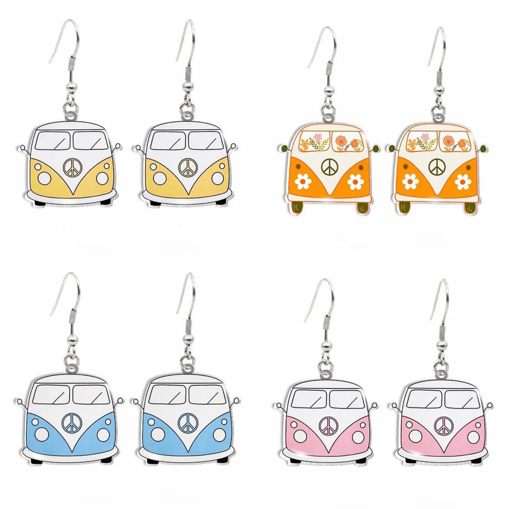 Adorable Vintage Van Earrings Rooted Home Goods