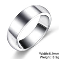 Titanium Steel Ring For Women Polished Surface Vera Lux