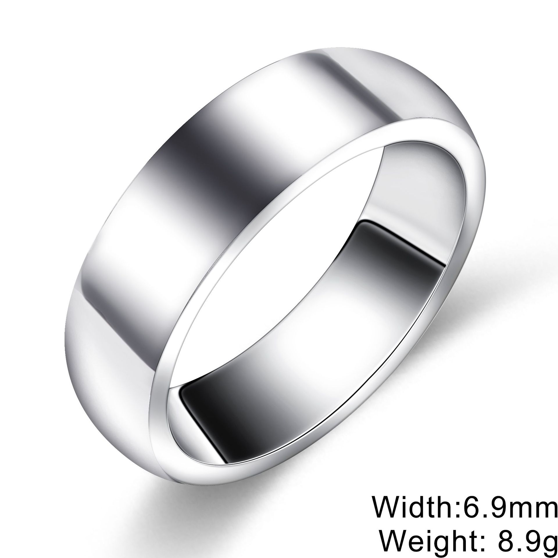 Titanium Steel Ring For Women Polished Surface Vera Lux