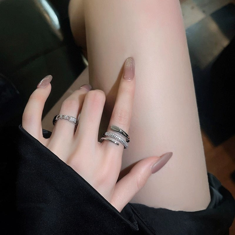 High Grade Open Ring Women, Minimalist Design, Trendy Internet Celebrity Style Jewelry Vera Lux