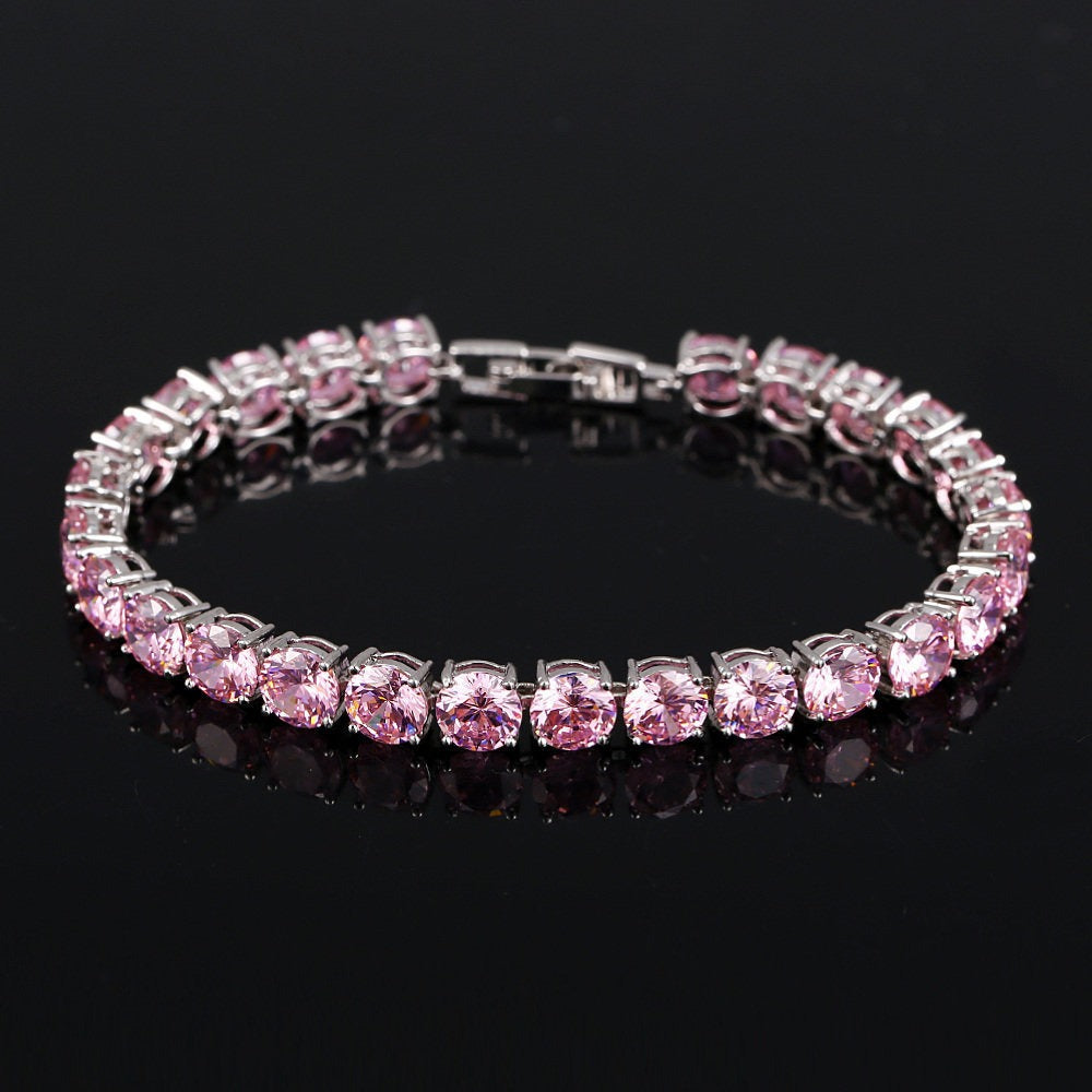 S925 Sterling Silver Lightweight Luxury Zircon Bracelet Vera Lux