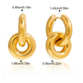 18K gold lightweight luxury hoop earrings Vera Lux