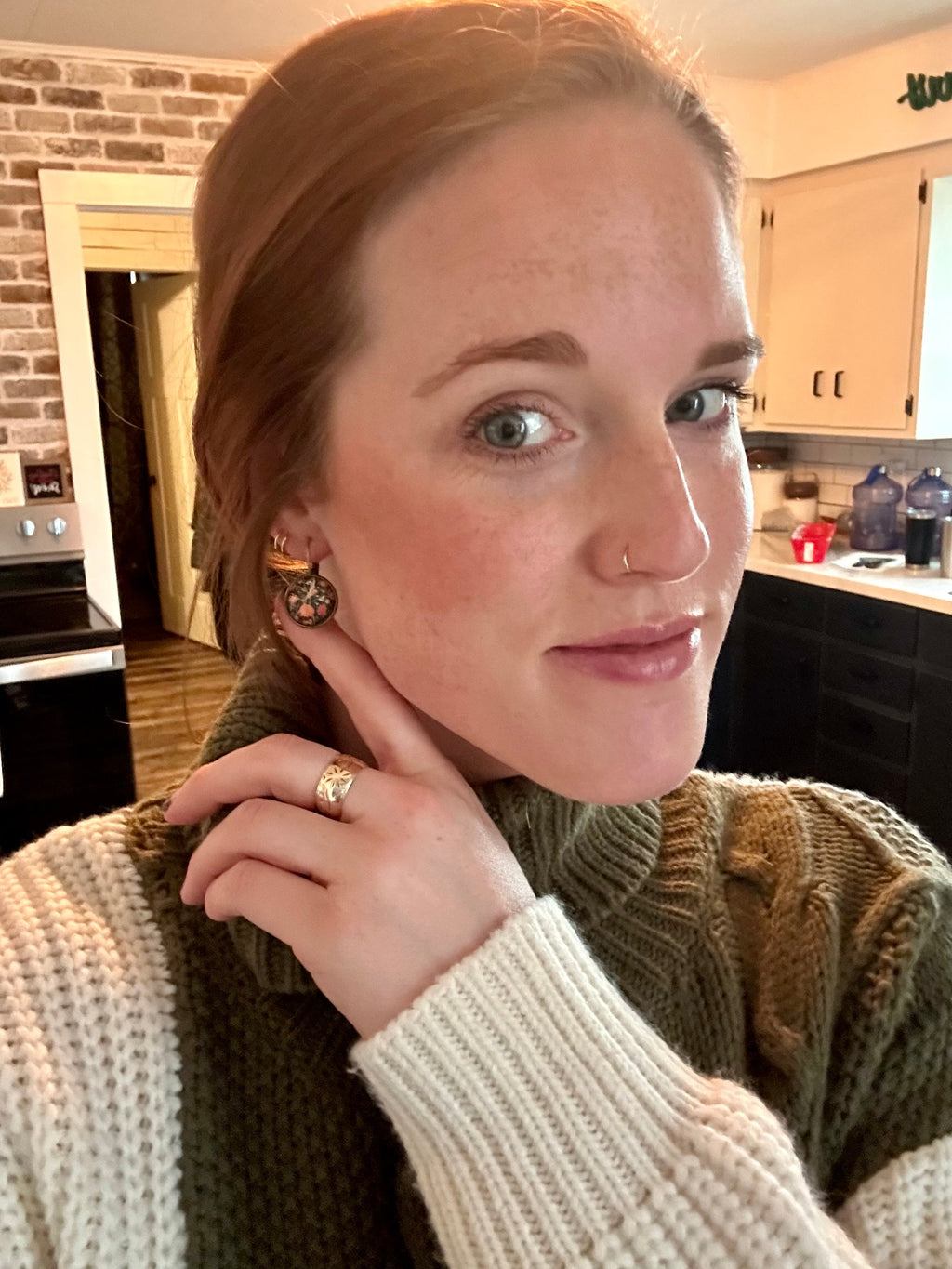 Beautiful Vintage Fall Earrings Rooted Home Goods