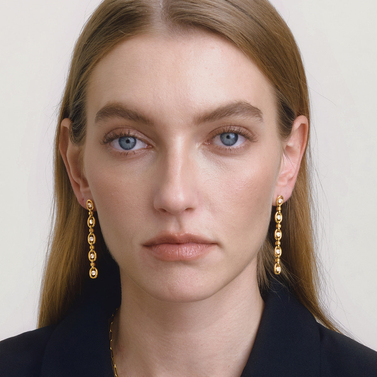 Zircon Chain Tassel Earrings and Bracelet Set Vera Lux