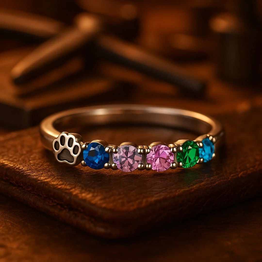 Luxury Color Gemstone And Diamond Cat-Claw Ring Vera Lux