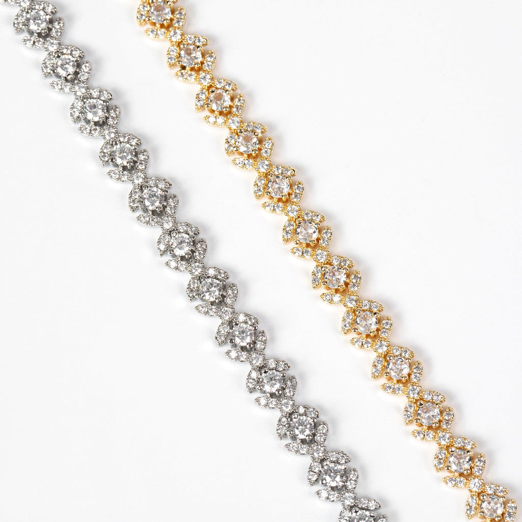 Small Cross Cubic Zirconia Bracelet Vera Lux