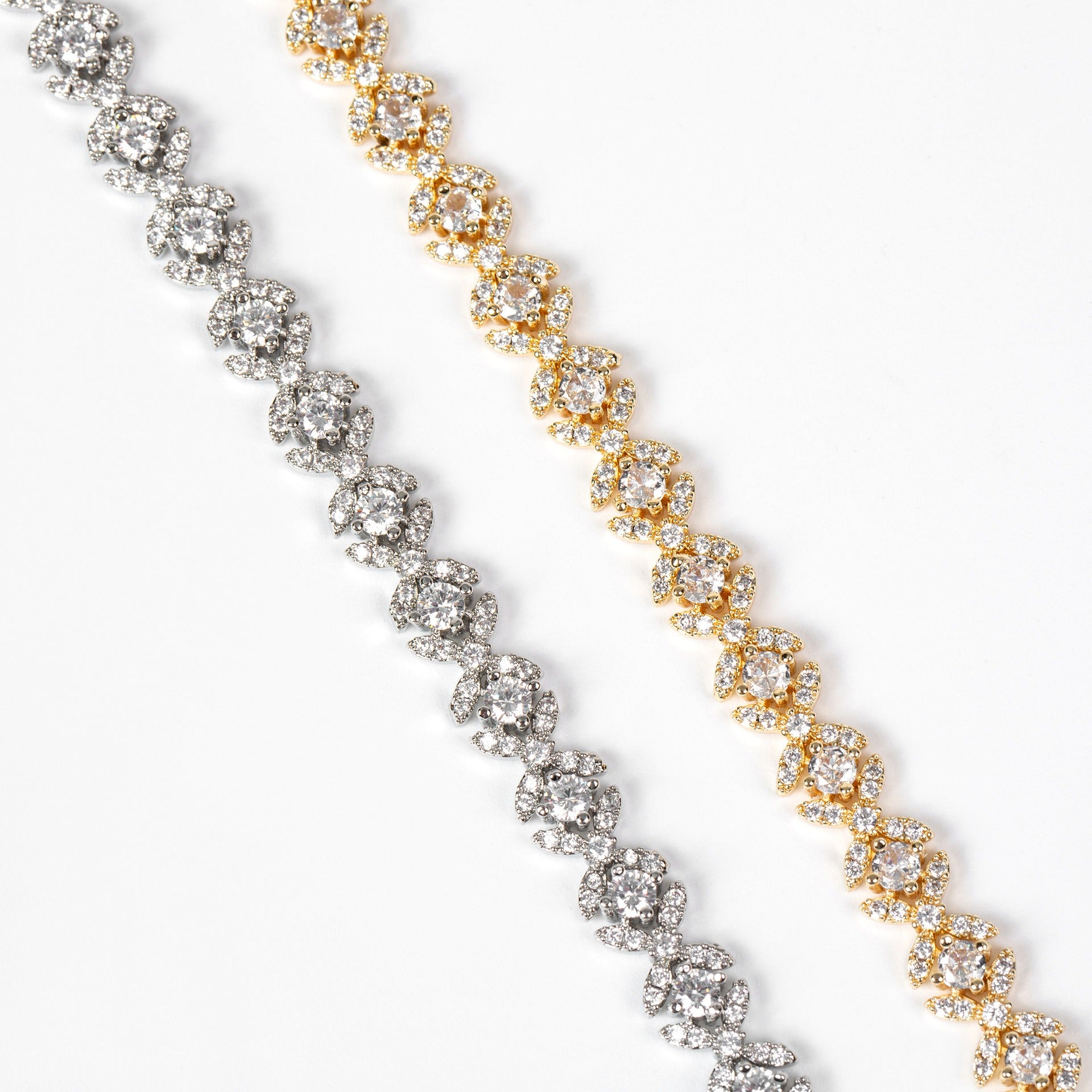 Small Cross Cubic Zirconia Bracelet Vera Lux
