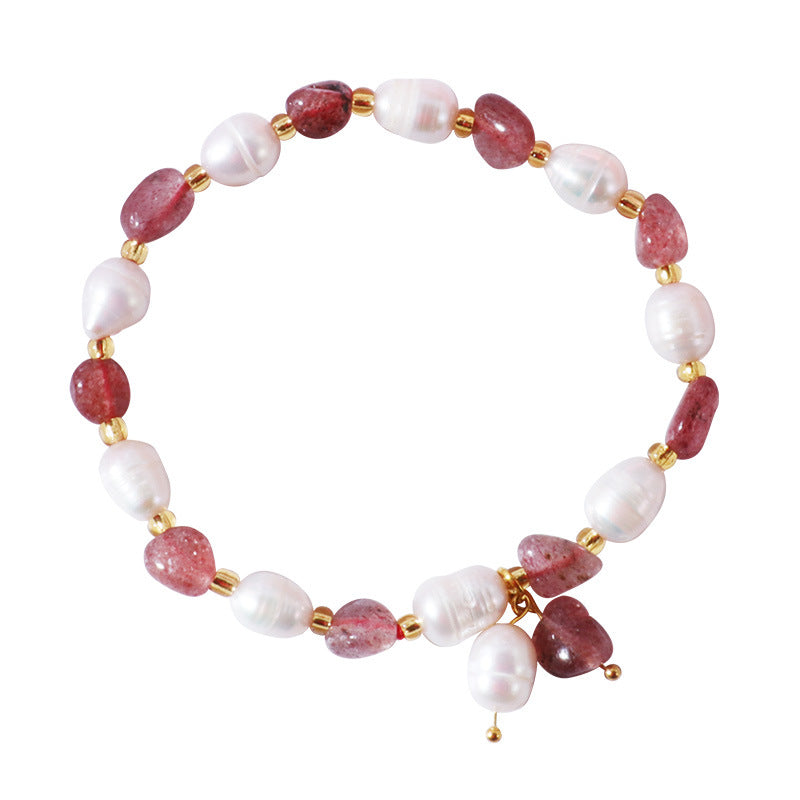 Ins Korean-style Yellow Crystal Freeform Crystal Bracelet Vera Lux