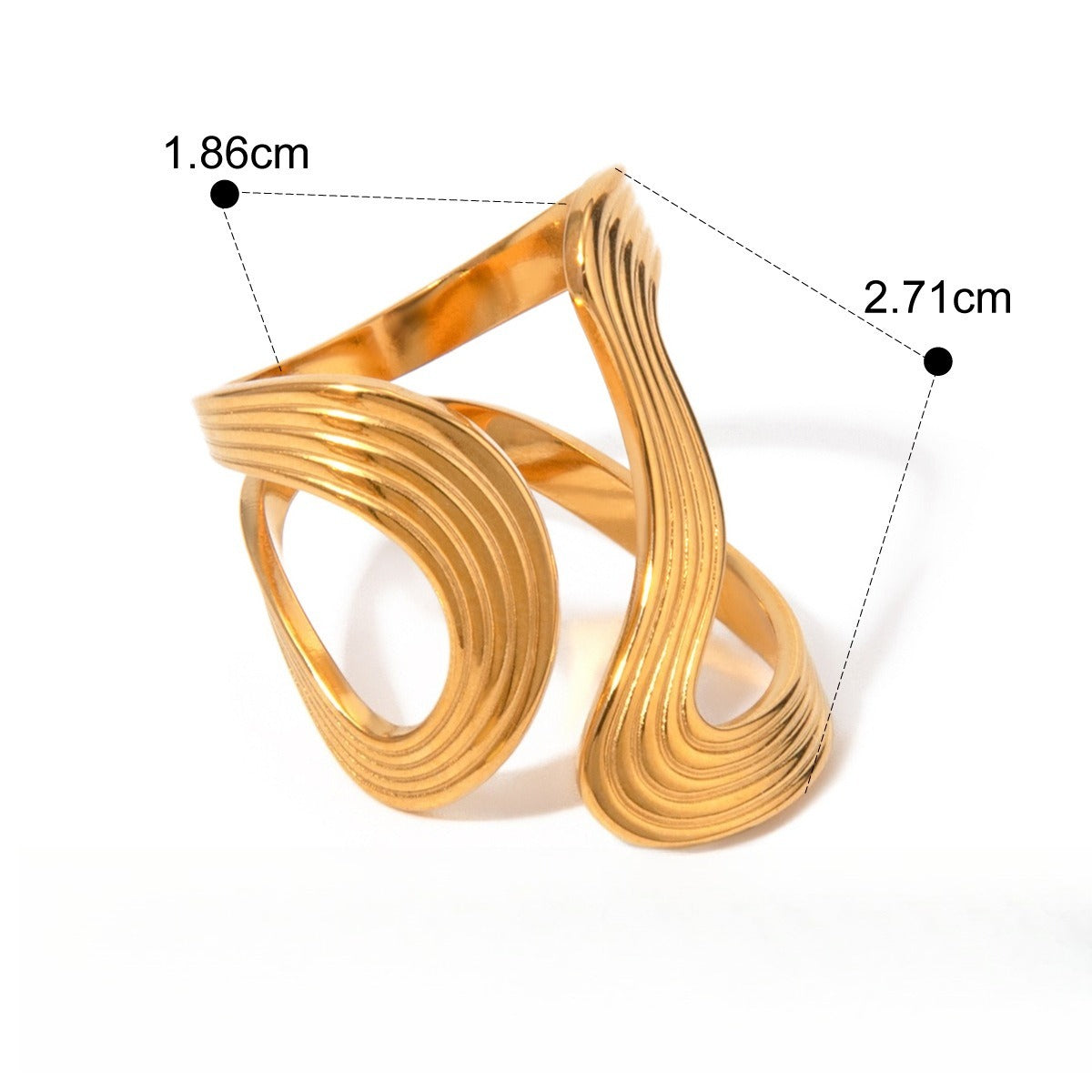 18K gold earrings, rings, and bracelets for a luxurious and high-end look Vera Lux