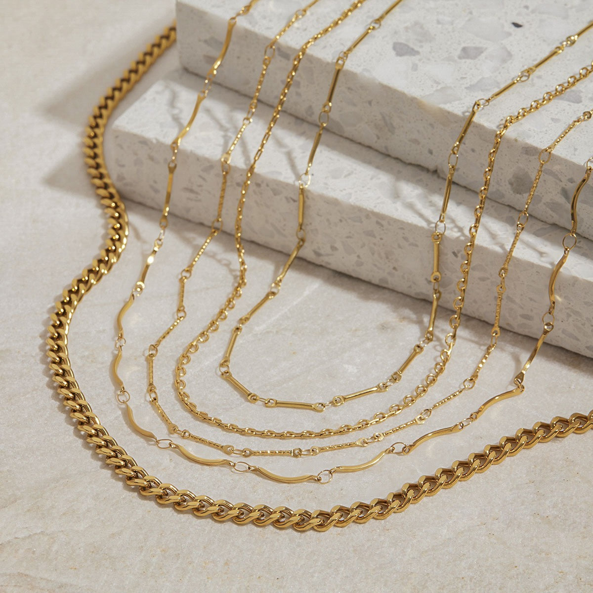 18K Gold Chain Design Exquisite Fashion Necklace Vera Lux