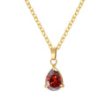 3A Water Drop Zircon Small Pendant Solitaire Pear-Shaped Zircon Womens Clavicle Chain Vera Lux